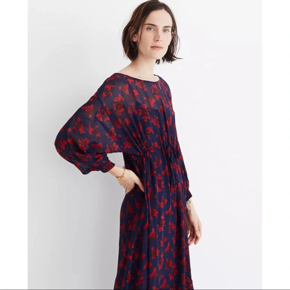 Madewell x No.6 Silk Magical Dress in Vintage Rose Size 00 - Picture 1 of 7